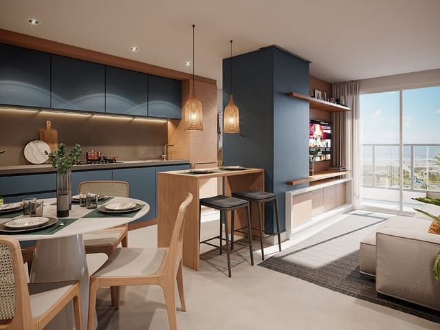 Apartamento 2 quartos e 2 banheiros, à venda, no bairro Cassino em Rio Grande