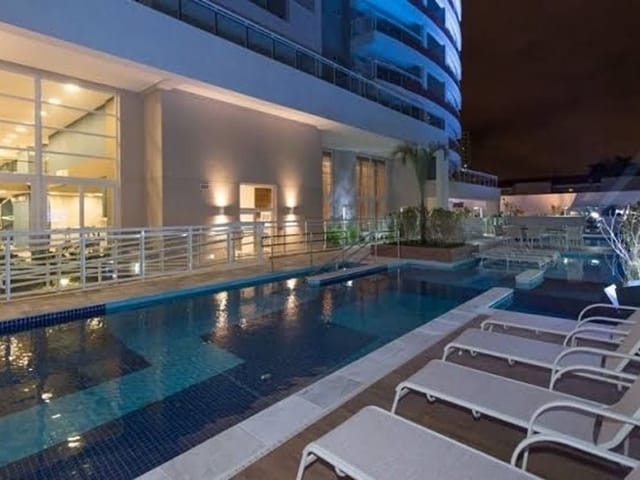 Condomínio do Apartamento - APARTAMENTO COM 2 DORMITÓRIOS, SENDO 1 SUITE, COZINHA AMERICANA, ÁREA DE SERVIÇO,VARANDA GOURMET, 2 VAGAS, LAZER COMPLETO | Paulista Imóveis.