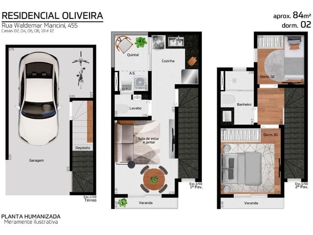 Sobrado com 84m² 2 quartos e 2 banheiros, à venda, no bairro Itaquera em São Paulo