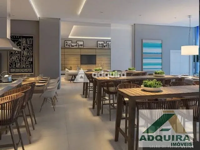 Apartamento 3 quartos e 3 banheiros, à venda, no bairro Estrela em Ponta Grossa