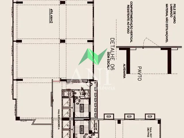 Andar corporativo com 496m², à venda, no bairro Nova Suiça em Goiânia