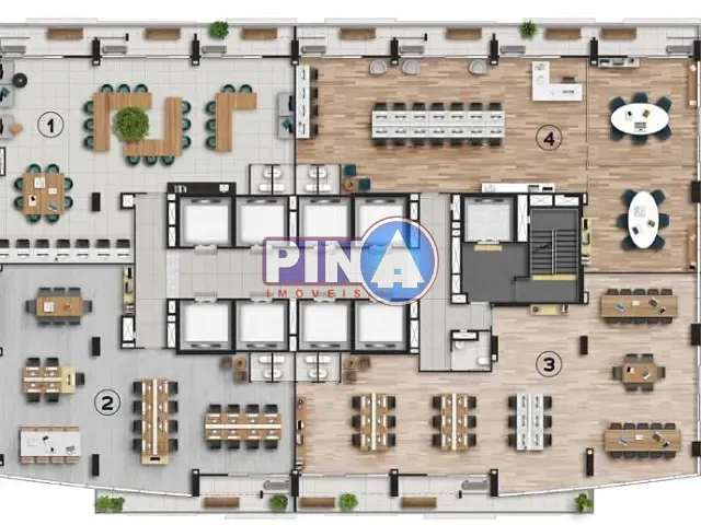 Andar corporativo para alugar, no bairro Jardim Goiás em Goiânia