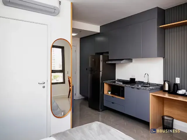 Apartamento 1 quarto e 1 banheiro, à venda, no bairro Brooklin Paulista em São Paulo