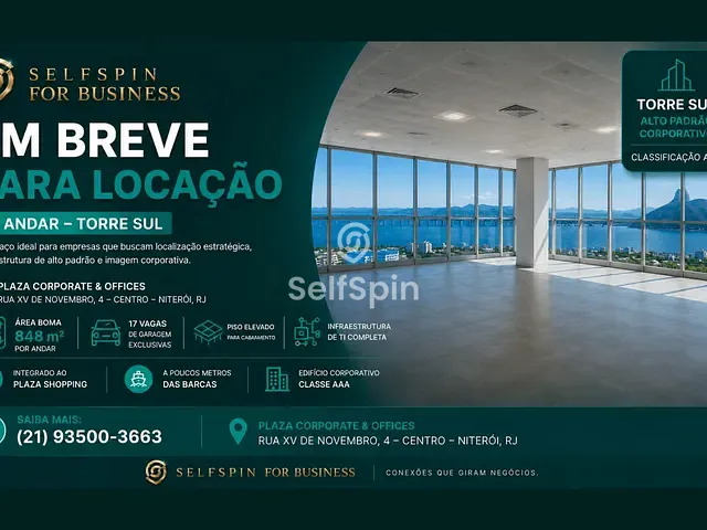 Andar corporativo para alugar, no bairro Centro em Niterói