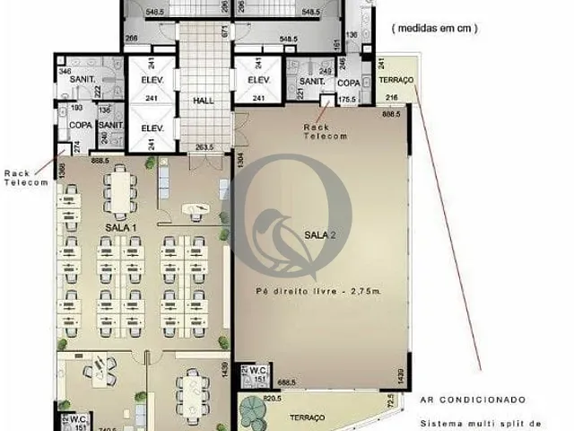 Andar corporativo com 199m², para alugar, no bairro Vila Uberabinha em São Paulo