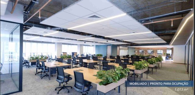 Andar corporativo com 1013m², para alugar, no bairro Itaim Bibi em São Paulo