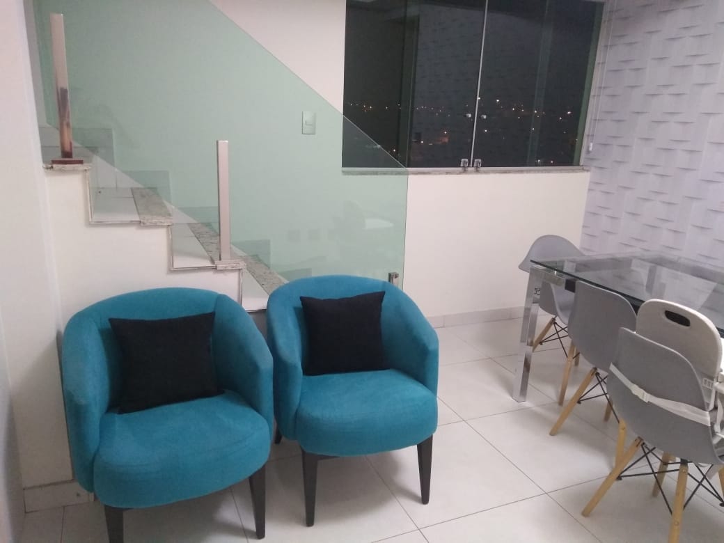 Cobertura Duplex à venda, com 2 quartos, 1 vaga, churrasqueira, vista maravilhosa e definitiva. Cabral, Contagem, MG miniatura 11