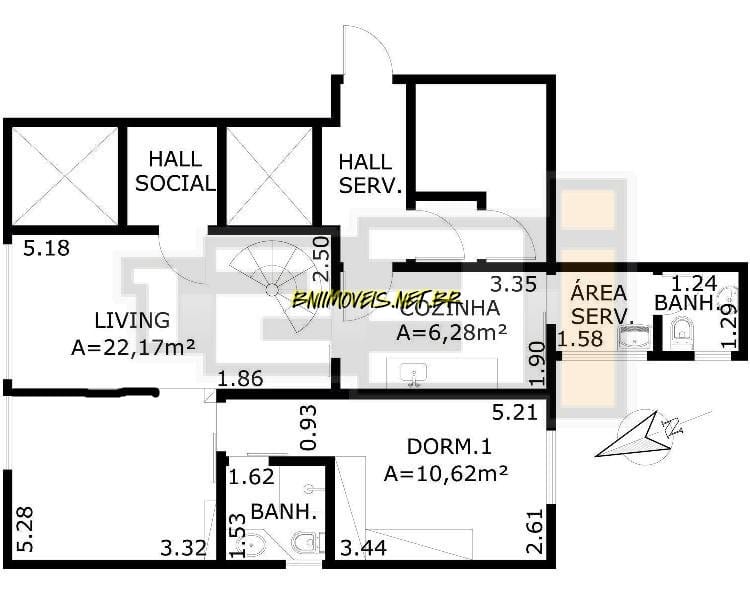 Apartamento, 1 quarto, 101 m² - Foto 16