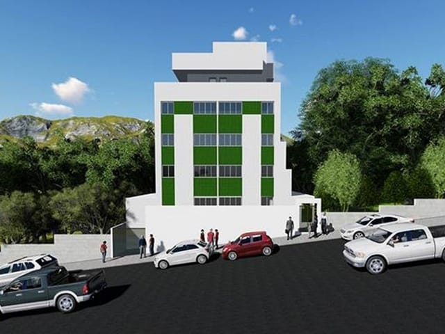 Foto do Apartamento - Apartamento Tipo  de 3  quartos, 1 suíte, 1 sala, 2 banhos, 1 vaga. à venda, Santa Cruz, Belo Horizonte, MG  - Novo e com armários. | REALLE SOLUÇÕES IMOBILIÁRIAS INTEGRADAS