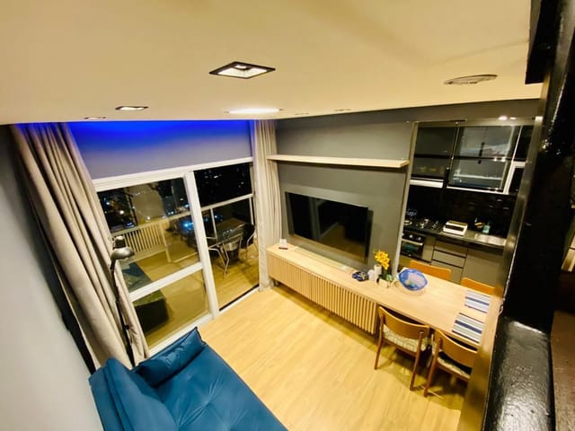 Apartamento com 60m² 1 quarto e 2 banheiros, à venda, no bairro Gonzaga em Santos