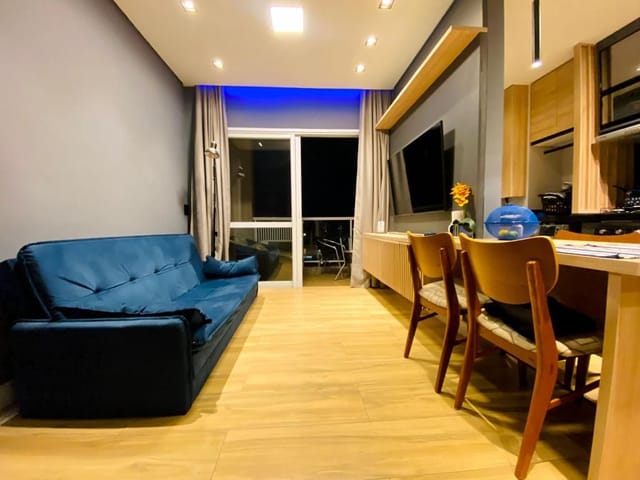 Apartamento com 60m² 1 quarto e 2 banheiros, à venda, no bairro Gonzaga em Santos