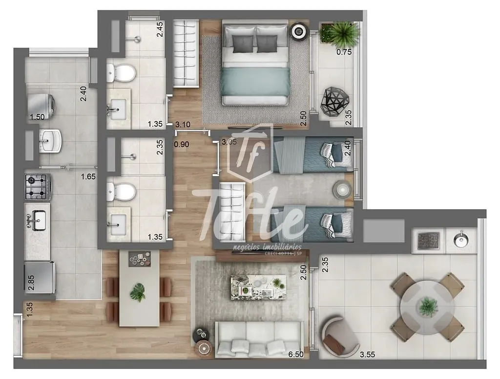 Apartamento, 2 quartos, 91 m² - Foto 13