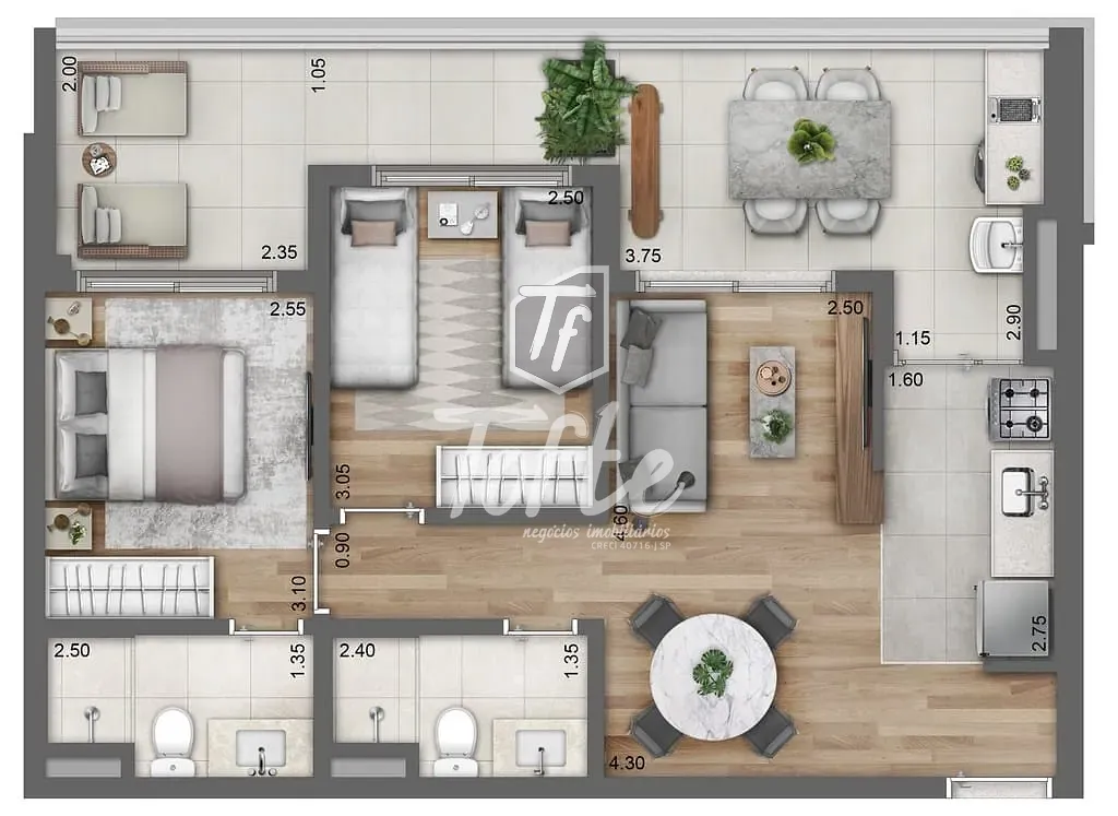 Apartamento, 2 quartos, 91 m² - Foto 15