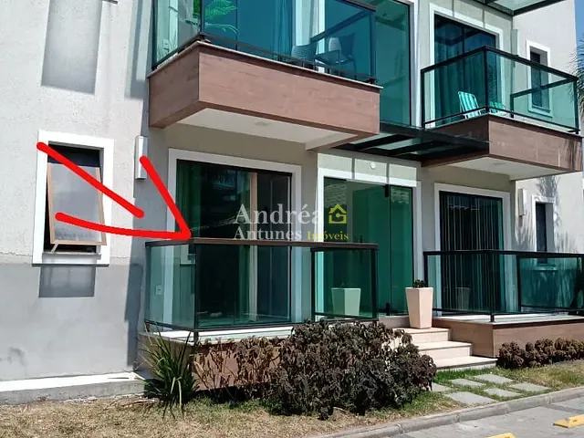 Apartamento com 1m² 2 quartos e 2 banheiros, à venda, no bairro Portinho em Cabo Frio