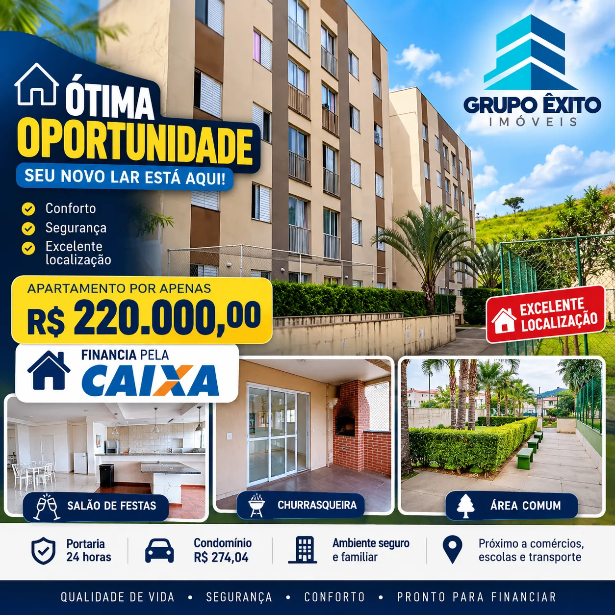Apartamento em Guaianases – Lazer Completo
