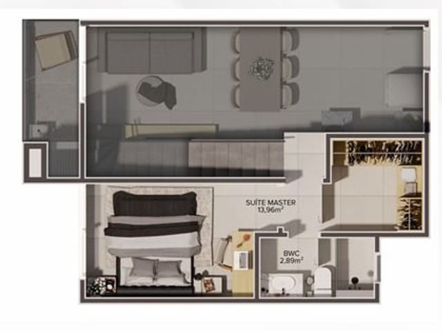 Apartamento com 64m² 2 quartos e 2 banheiros, à venda, no bairro Ingleses do Rio Vermelho em Florianópolis