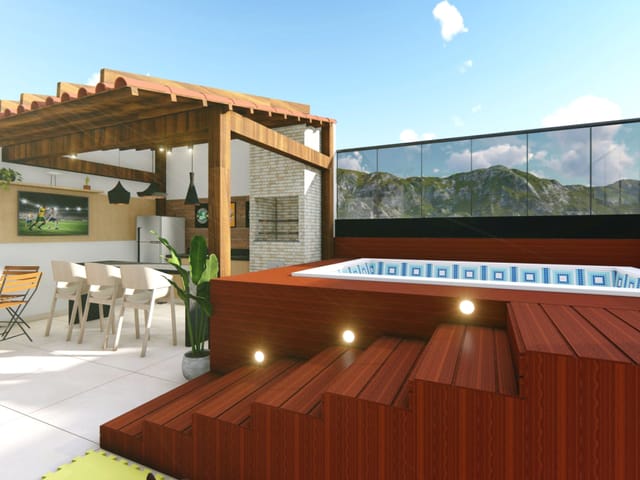 Apartamento com 43m² 2 quartos e 1 banheiro, à venda, no bairro Nova São Pedro em São Pedro da Aldeia