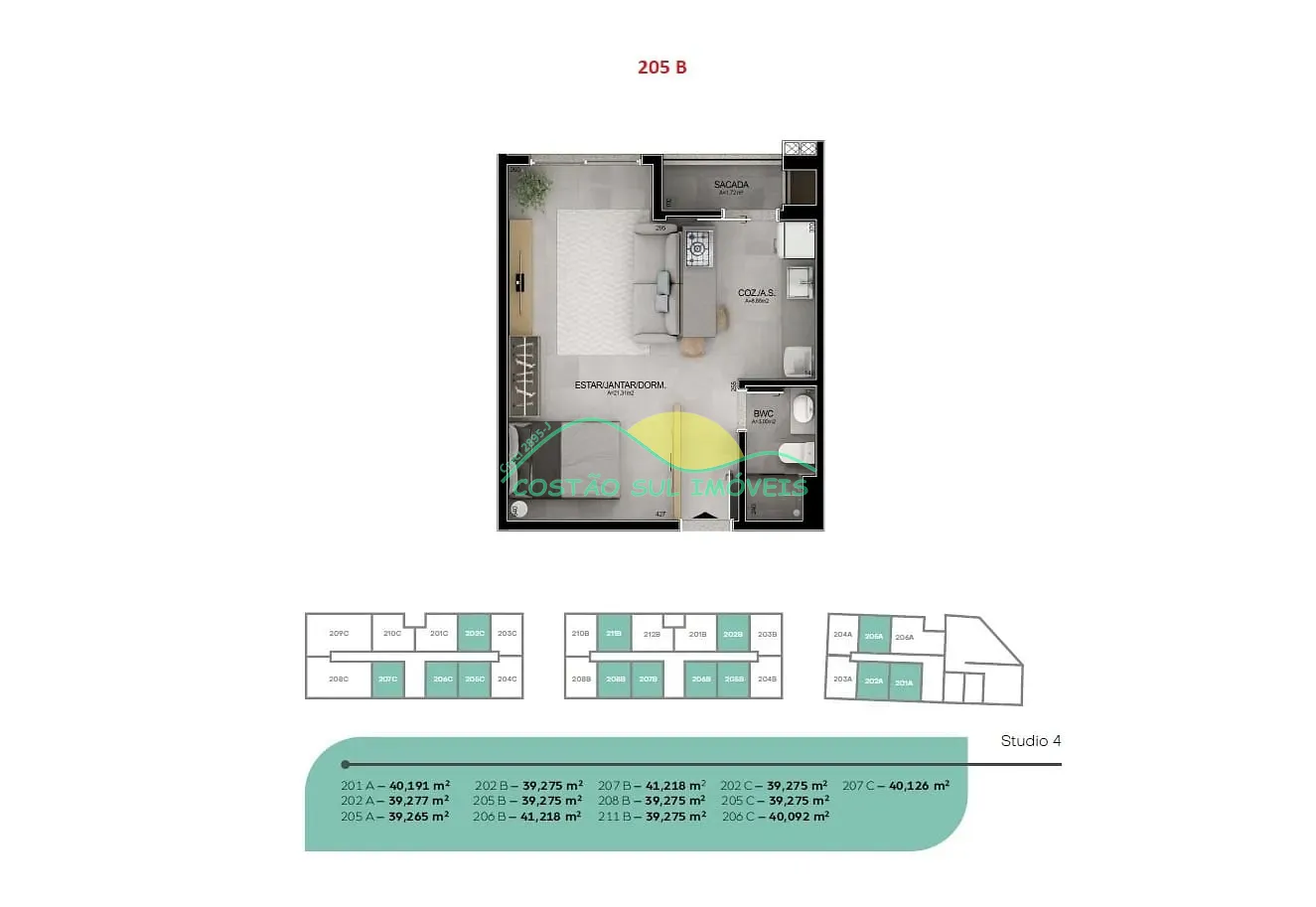 Apartamento, 1 quarto, 68 m² - Foto 23