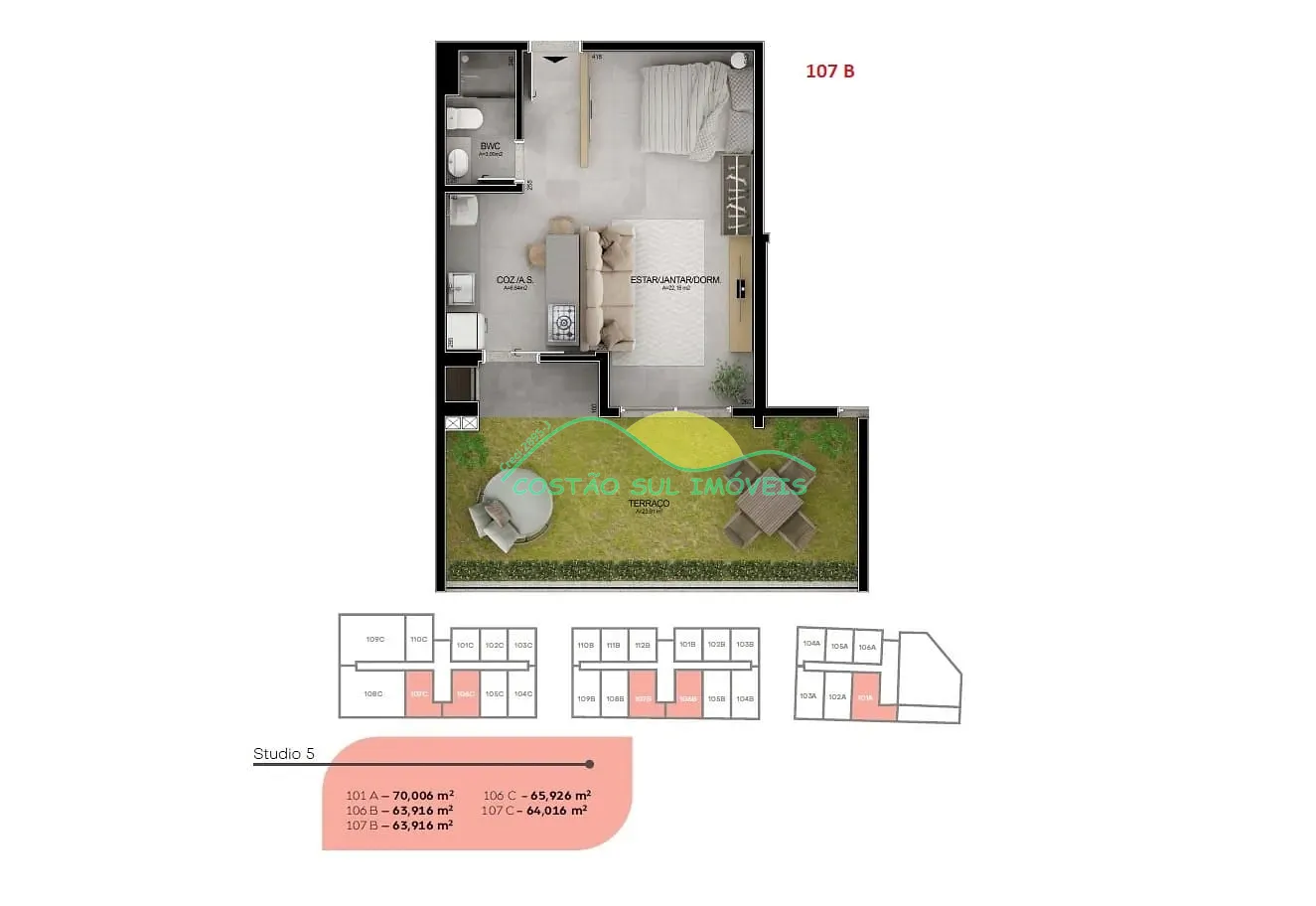 Apartamento, 1 quarto, 68 m² - Foto 24