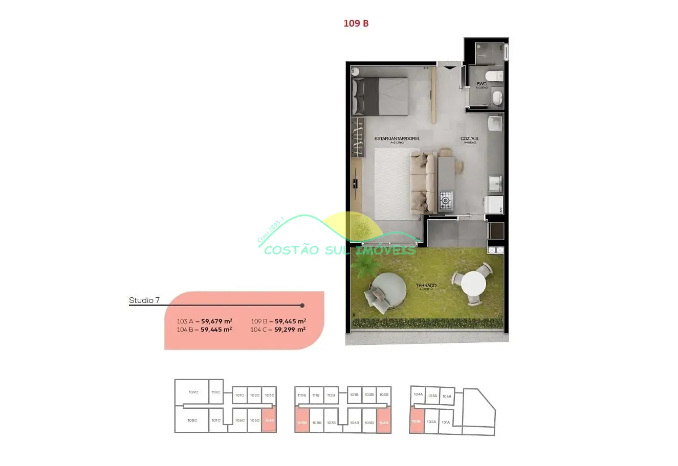 Apartamento, 1 quarto, 68 m² - Foto 25