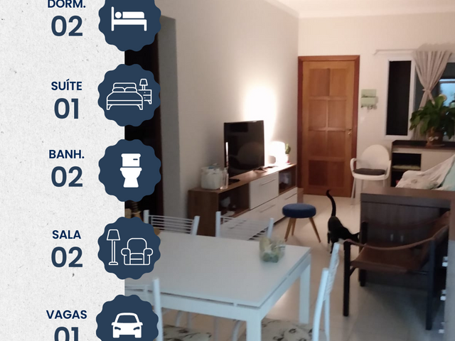 Apartamento com 72m² 2 quartos e 2 banheiros, à venda, no bairro Jardim Centenário em Olímpia