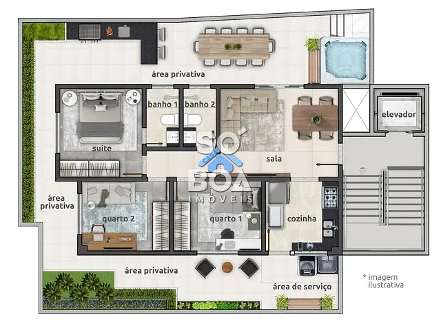 Apartamento com 203m² 3 quartos e 2 banheiros, à venda ou para alugar, no bairro Padre Eustáquio em Belo Horizonte