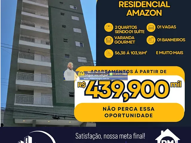 Apartamento 2 quartos e 1 banheiro, à venda, no bairro Vila Galvão em Guarulhos