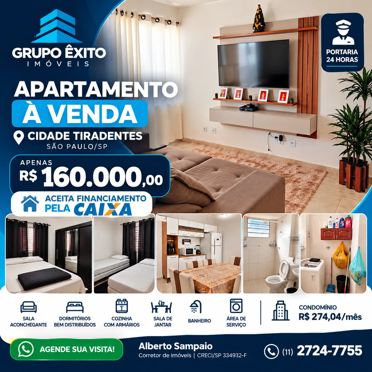 Apartamento em Cidade Tiradentes por R$ 160 Mil