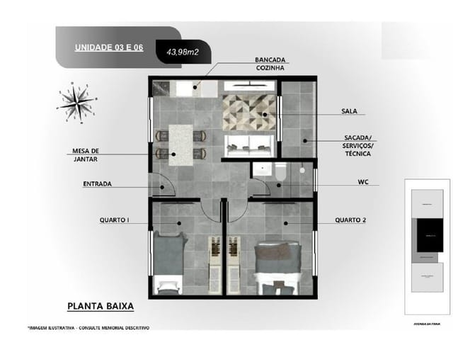 Foto do Apartamento - Apartamento para locação, Jardim Britânia, Caraguatatuba, SP | Lis Imóveis