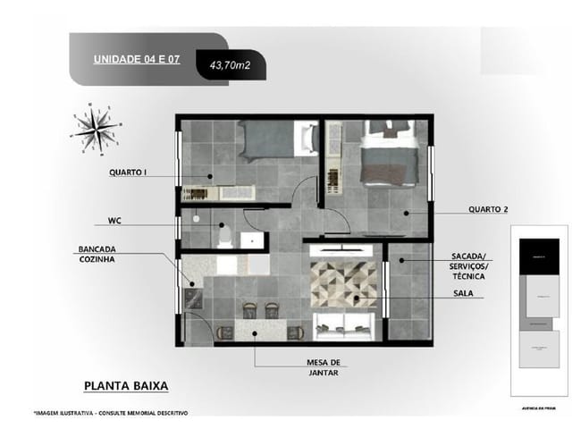 Foto do Apartamento - Apartamento para locação, Jardim Britânia, Caraguatatuba, SP | Lis Imóveis