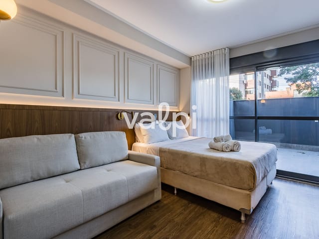 Apartamento com 59m² 1 quarto e 1 banheiro, à venda ou para alugar, no bairro Bela Vista em Porto Alegre