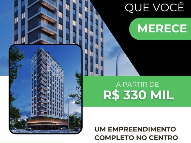 Apartamento 2 quartos e 1 banheiro, à venda, no bairro Centro em Curitiba