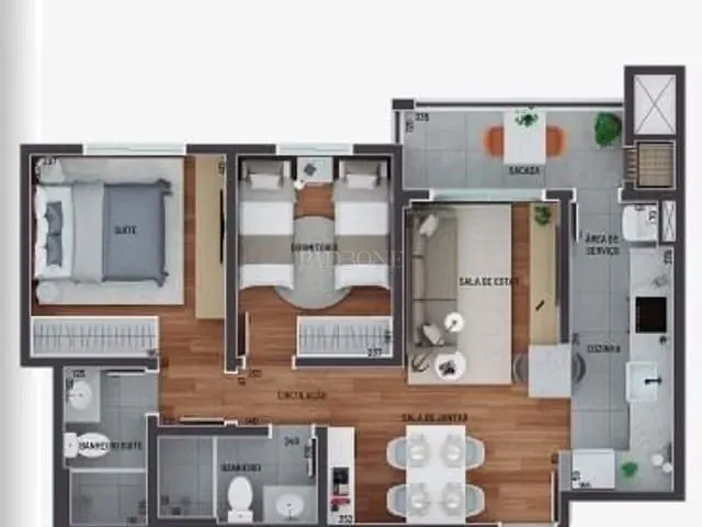 Apartamento com 60m², à venda, no bairro Tingui em Curitiba