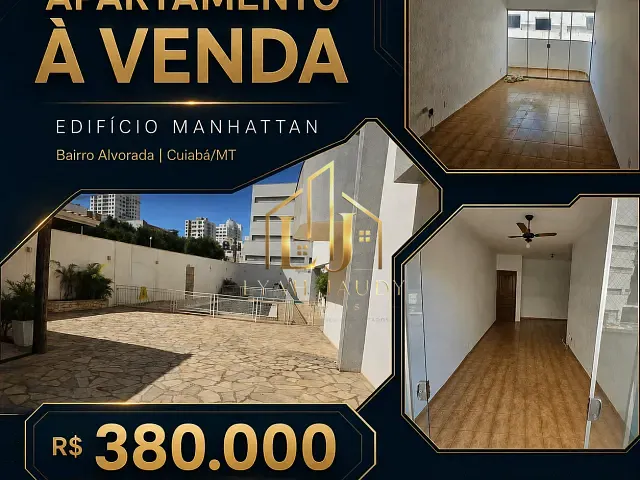 Apartamento com 107m² 3 quartos e 2 banheiros, à venda, no bairro Alvorada em Cuiabá