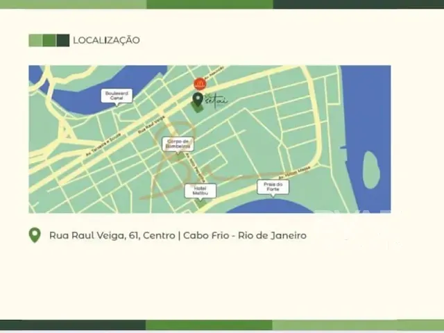 Apartamento com 33m² 1 quarto e 1 banheiro, à venda, no bairro Centro em Cabo Frio