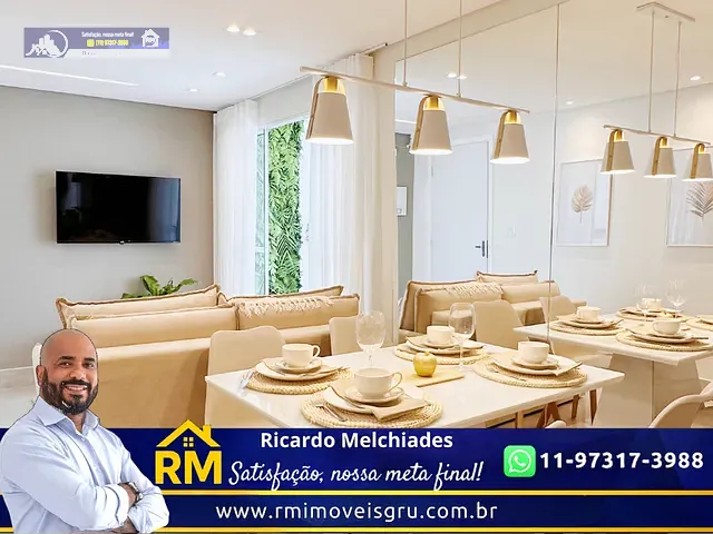 Apartamento 2 quartos e 1 banheiro, à venda, no bairro Jardim Vila Galvão em Guarulhos