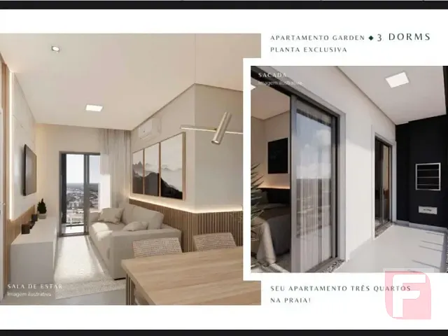Apartamento 3 quartos e 1 banheiro, à venda, no bairro Itapema do Norte em Itapoá