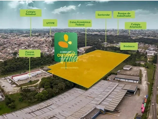 Apartamento com 44m² 2 quartos e 1 banheiro, à venda, no bairro Cidade Industrial em Curitiba