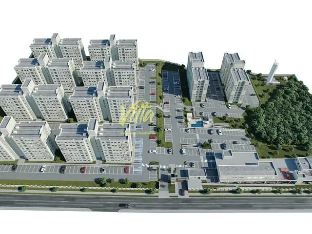 Apartamento com 44m² 2 quartos e 1 banheiro, à venda, no bairro Cidade Industrial em Curitiba