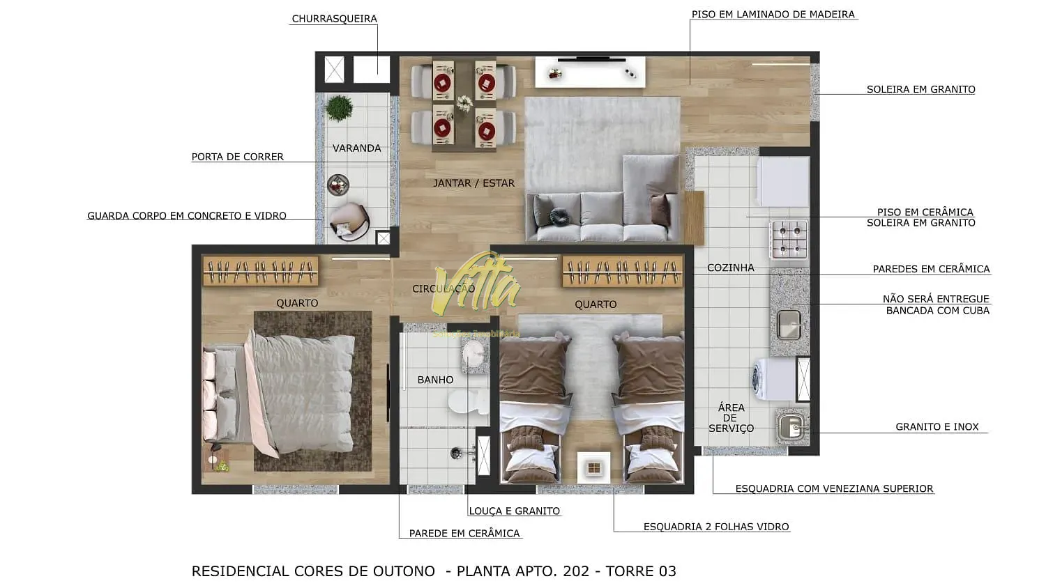 Apartamento, 2 quartos, 44 m² - Foto 9