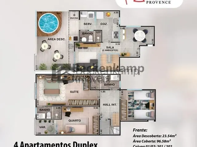 Apartamento com 120m², à venda, no bairro Jardim Provence I em Volta Redonda