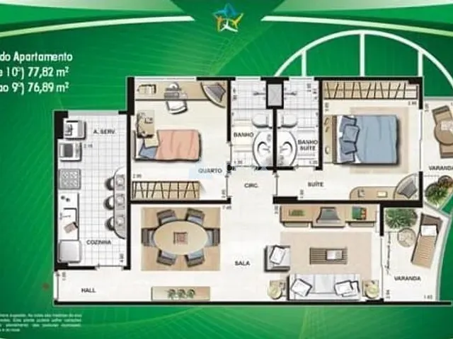 Apartamento com 0m² 2 quartos e 2 banheiros, à venda, no bairro Barra Olímpica em Rio de Janeiro