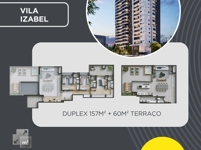 Apartamento 2 quartos e 2 banheiros, à venda, no bairro Vila Izabel em Curitiba