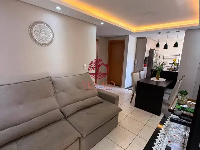 Apartamento 2 quartos e 1 banheiro, à venda, no bairro Lundcea II em Lagoa Santa