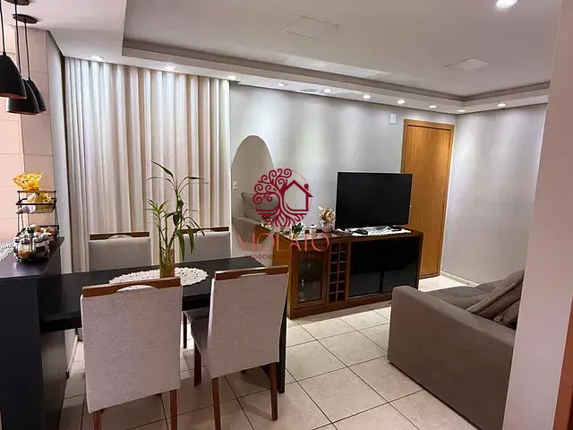 Apartamento 2 quartos e 1 banheiro, à venda, no bairro Lundcea II em Lagoa Santa