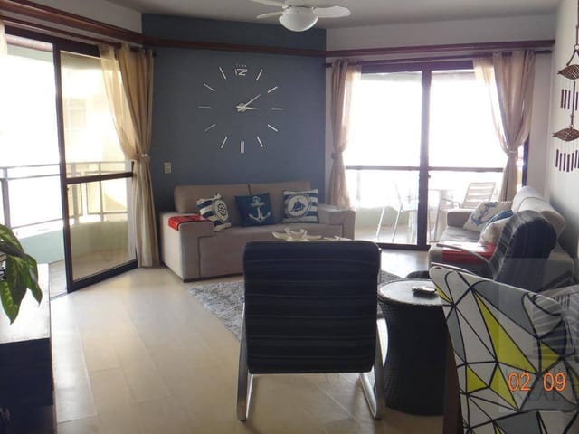 Apartamento 3 quartos e 2 banheiros, à venda, no bairro Pitangueiras em Guarujá