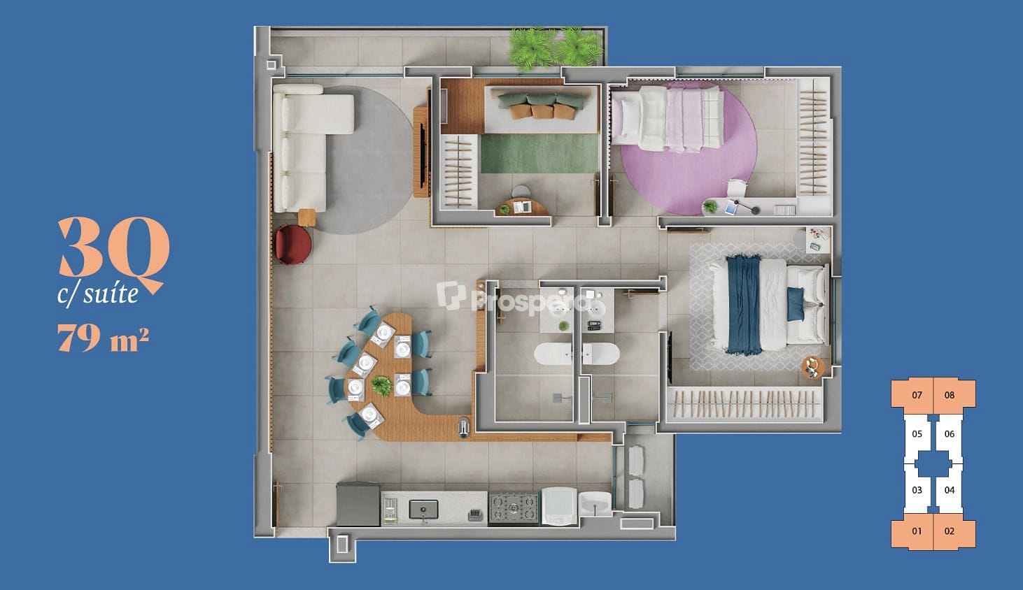 Apartamento à venda com 2 quartos, 59m² - Foto 5
