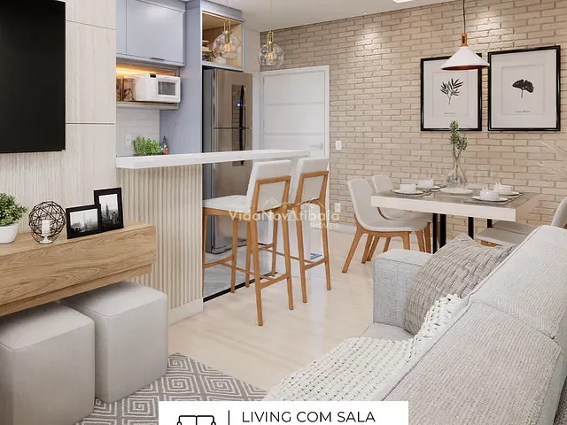 Apartamento 1 quarto e 2 banheiros, à venda, no bairro Alvinópolis em Atibaia