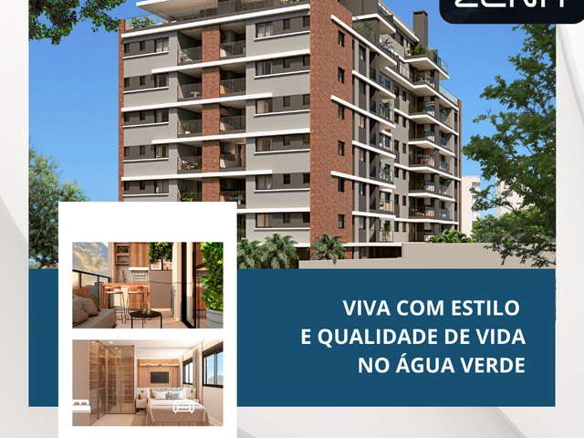 Apartamento 2 quartos e 2 banheiros, à venda, no bairro Água Verde em Curitiba