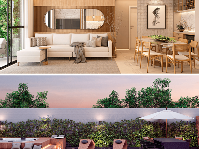 Apartamento 2 quartos e 2 banheiros, à venda, no bairro Água Verde em Curitiba